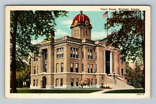 Winfield KS-Kansas, Courthouse  Vintage Souvenir Postcard picture