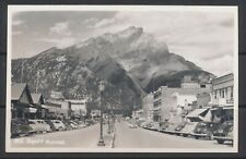 1930s-40s Canada Postcard ~ Banff, Alberta ~ Banff Avenue #815 (B) ~ Harmon RPPC picture