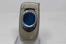 Vintage Novelty Refillable  Flip Cell Phone Cigarette Lighter - Blue Display picture