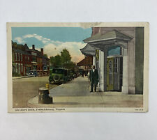 Vintage Postcard 1920's Old Slave Block Fredericksburg Virginia VA As Is picture