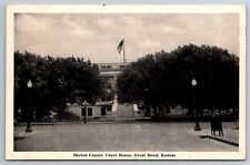 Vintage Postcard KS Great Bend Barton County Court House c1947 picture