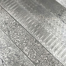 7Kinds 220MM Pattern VG10 Damascus Steel Billet Bars Material Knife Blade Blanks picture