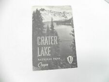  VINTAGE 1954 CRATER LAKE NATIONAL PARK SERVICE MAP TOURISM GUIDE BOOK OREGON  picture