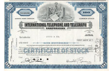 International Telephone-Telegraph - Original Stoc Certificate - 1972 - YH130298 picture