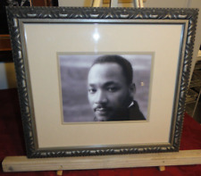 FRAMED DR. MARTIN LUTHER KING JR. MLK B&W PHOTO IN VINTAGE FRAME 17.5 