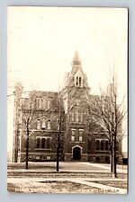 Union City MI-Michigan RPPC, High School, Antique, Vintage c1911 Postcard picture