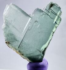 Natural Riebeckite included Calcite crystal with good color and transparency. picture