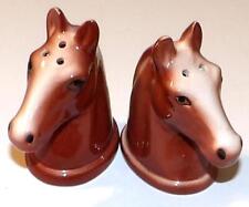 Five and Dime Novelty Salt Pepper Shaker Set HORSE HEADS S&P Set 1991 picture