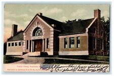 1906 View of Public Library Rockland Maine ME Posted Antique Postcard picture