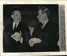 1962 Press Photo Dean Rusk and Gerhard Schroeder at Switzerland conference picture
