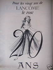 1955 ADVERTISING FOR THE TWENTY YEARS OF LANCÔME LE ROSE - ADVERTISING picture