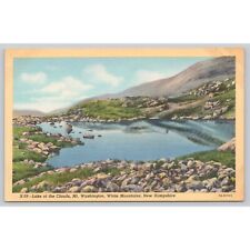 Postcard Lake of the Clouds Mt Washington White Mountains New Hampshire Linen picture