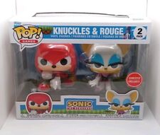 Funko POP Knuckles Rouge 2 Pack GameStop Exclusive Sonic The Hedgehog picture