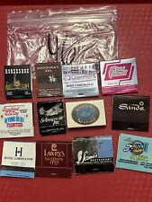 Vintage Lot of 12 Advertisement Matchbooks & Matchboxes Great Graphics #46 picture