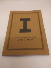 Vintage 1928 State University Of Iowa Athletes Iowa City Iowa Yearbook picture