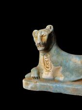 Ancient Egyptian King Amenhotep III Statue as Lioness , Museum Replica Statue picture