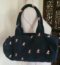 Disney mickey purse World Resort Bag Mickey Mouse Blue Pink Jean Vintage picture