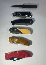 Lot Of 6 Pocket Knives Cat Stanley Etc picture