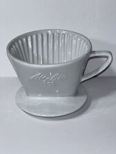 Melitta Porcelain Coffee Filter Melitta 101 Pour Over Coffee Filter 3 Hole White picture