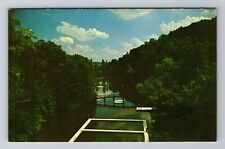 Cannelton IN-Indiana, Aerial Swimming Lake, Antique, Vintage Souvenir Postcard picture