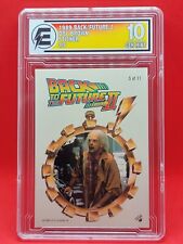1989 Topps Back To The Future 2 CHRISTOPHER LLOYD Doc Brown Sticker #5 EGC 10 picture