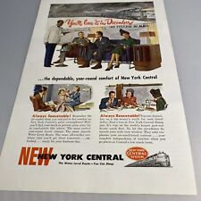 New York Central Passenger Train Vintage 1947 Print Ad Advertising Art picture