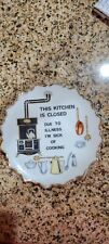 VTG This Kitchen Is Closed Due To Illness Plate Decorator 7 1/8, Japan ceramics picture
