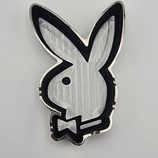 2007 Playboy Bunny Ashtray Chrome Black Metal Ash Tray NEW IN BOX picture