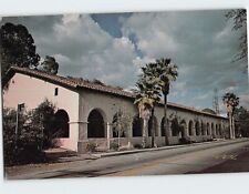 Postcard Long Building, Mission San Fernando Rey de España, Los Angeles, CA picture