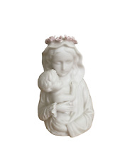Vintage Mother Mary and Baby Jesus Porcelain Figurine. Ardalt Japan 5” Tall picture