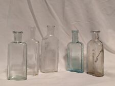 Lot Of 5 Vintage Medicine Bottles As Is picture