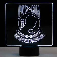 POW MIA Logo - LED Illuminated Patriotic Backlit Sign picture