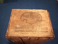 Vintage Del Monte Pears Fruit Wood Crate Box Wooden San Francisco California picture