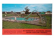 Postcard OR The Fairway Inn Motel Slide, Pool, Colonial Charm, Woodburn, Oregon picture