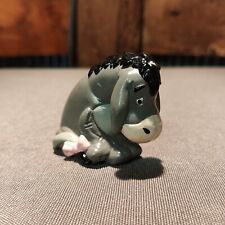 Vintage Winnie the Pooh Eeyore the Donkey Sitting PVC Figure Toy 2in Cake Topper picture