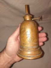 Rare Antique Brass Lampe pigeon Oil Lamp Made in France picture