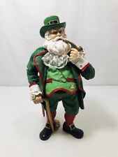Kurt Adler Santa Figurine Musical Irish Eyes Leprechaun 11