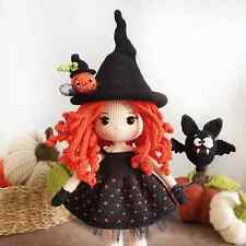 Knitted witch doll for sale, Creepy Halloween Doll for Sale,  Handmade Halloween picture
