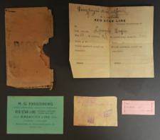 S.S. Lapland Red Star Line American Polish Passenger Documents M.G. Freudberg picture
