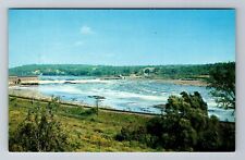 Bangor ME-Maine, Famous Salmon Pool And Falls, Antique Souvenir Vintage Postcard picture