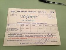Southern Railway Company 1939 stock  interest certificate  Ref 50114 picture