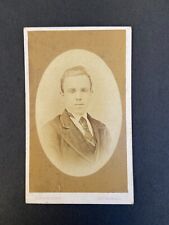 Old Vintage Antique CDV Photo Young Man Kettering Northamptonshire England UK picture