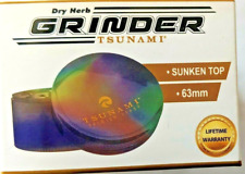 TSUNAMI Dry Herb Grinder RAINBOW CHOME 63 mm picture