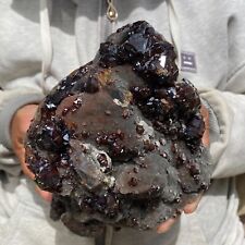 3655g Large Sphalerite Black Brown Crystals Rough Gemlike Rare Mineral Specimen picture