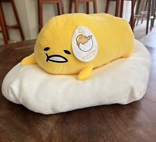 Gudetama the Lazy Egg Sleeping Plush 20x18 HUGE Stuffed Sanrio Gund SHIPS FREE picture