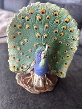 Vintage Hand Painted Peacock Lefton China Porcelain 03832 Bird picture
