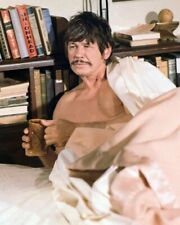 Charles Bronson 24x36 inch Poster Barechested in Bed picture
