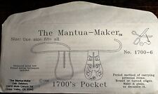 The Mantua-Maker 1700's Pocket w/Historial Notes & Period Techniques picture