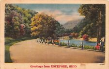 Rockford Ohio OH Greetings From Postcard 1952 picture
