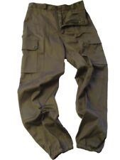 Combat Trouser Pant French F2 Sateen Cotton Olive Drab Green Vintage Khakis Bags picture
